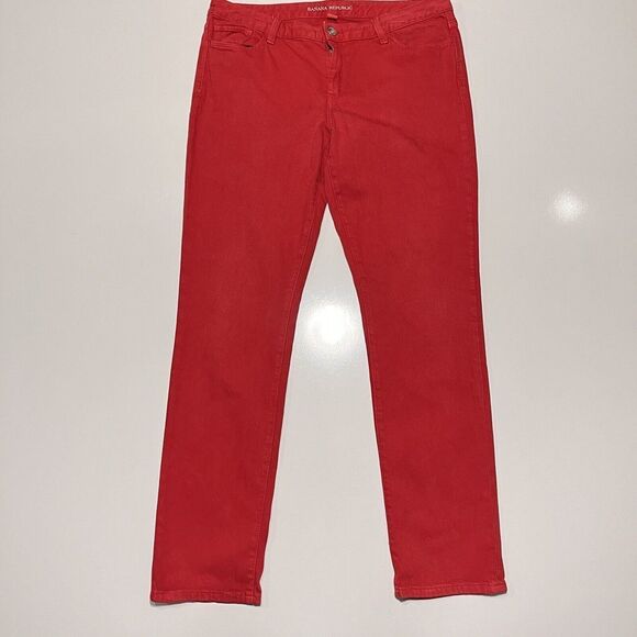 Banana Republic Denim - Banana Republic Red Mid Rise Jeans Skinny Jeans Size 32/12